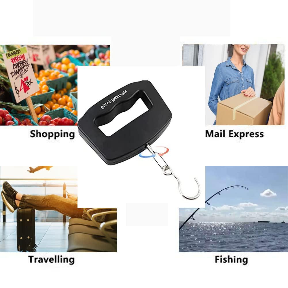 1PC Digital Luggage Scale Electronic Portable Suitcase Travel Weighs With Backlight Electronic Travel Hanging Scales