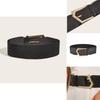 Adult Womens Leather Waist Belt With Unique Buckle Design For Summer And Winter Wear
