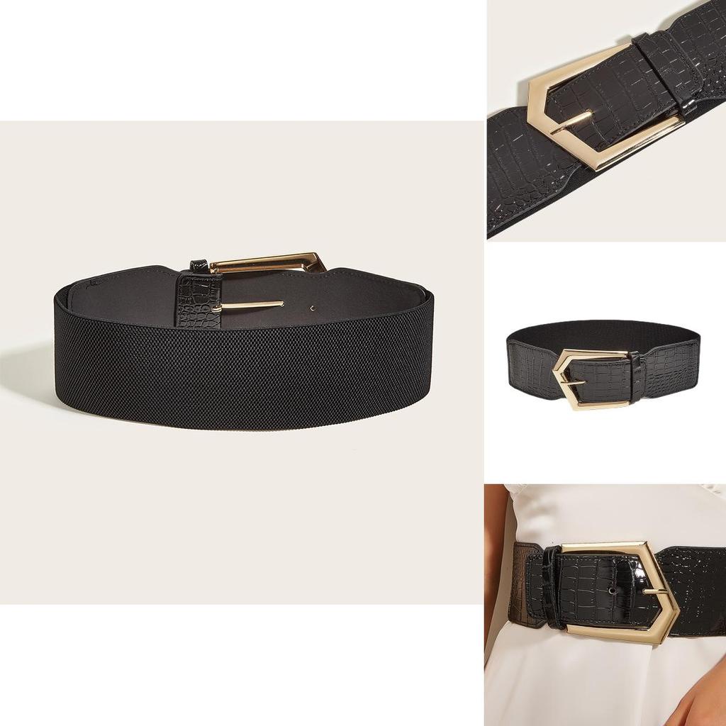 Adult Womens Leather Waist Belt With Unique Buckle Design For Summer And Winter Wear