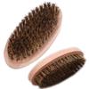 Beech Bamboo Beard Brush for Men's Styling with Pig Bristles