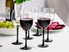 Sada červených vinných sklenic ONYX, 6 ks