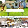 1pc Washable Rectangular Tablecloth for Outdoor Parties and Camping- Foldable, Elastic and Fitted - 4ft/6ft Size Fabric for Home