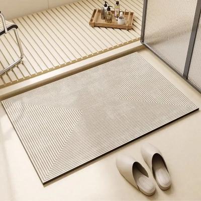 Bathroom Carpet,Absorbent Diatom Mud Floor Mat, Non-Slip Bath Rug, Toilet Doormat, Quick Drying Area Rugs 