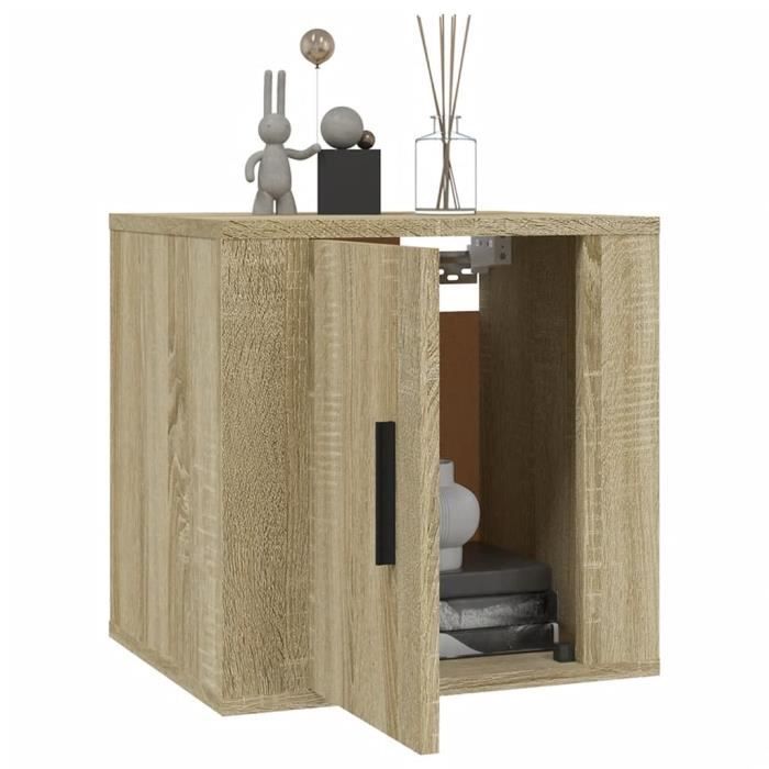 816647 vidaXL Wall-Mounted TV Cabinets 2 Pcs Sonoma Oak 40x34.5x40 Cm