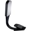 Reading Lamp Clip Touch Dimming USB Power Book Light with 360 Flexible Neck, Black, 20x2.6x0.98cm