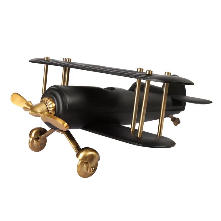 Vintage Wood Airplane Decor – Classic Wooden Aircraft Decorative Showpiece | 34 x 33 x 14 cm