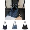 Minimalistische Denim-Tasche mit großer Kapazität und mehreren Taschen für den täglichen Gebrauch