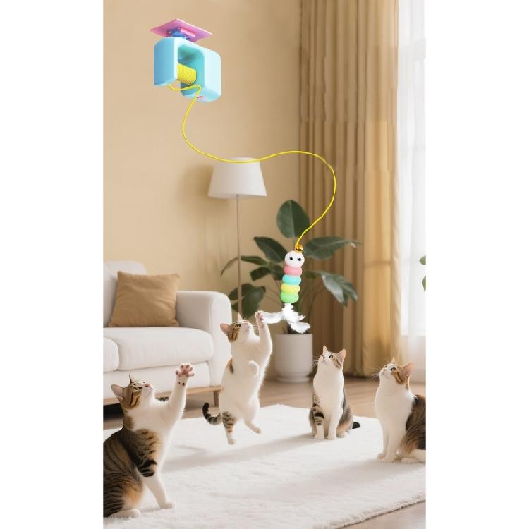 Interactive Pet Teaser Toy Cats Fun Rechargeable Electric Elevating Toy for Indoor Play and Fun Supplies