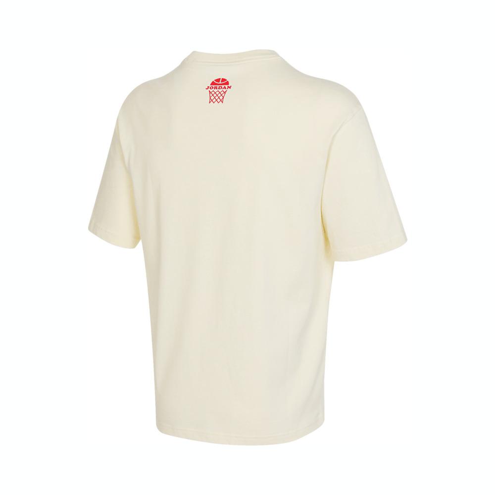 Jordan Soft And Comfortable Logo Short Sleeve T-Shirt Men Tops Coconut-Milk HQ1575-113