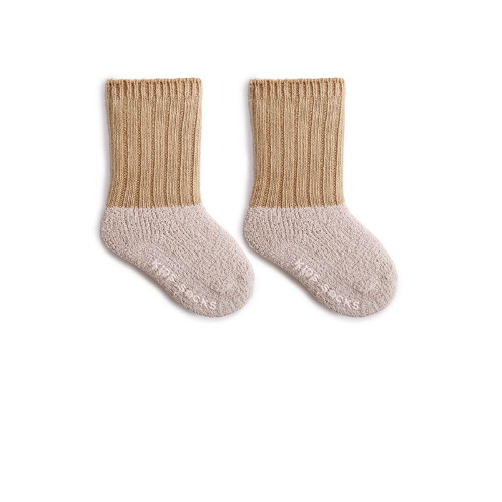 Autumn Winter Baby Toddler Socks Newborn Warm Floor Baby Socks New Kids Patchwork Sock