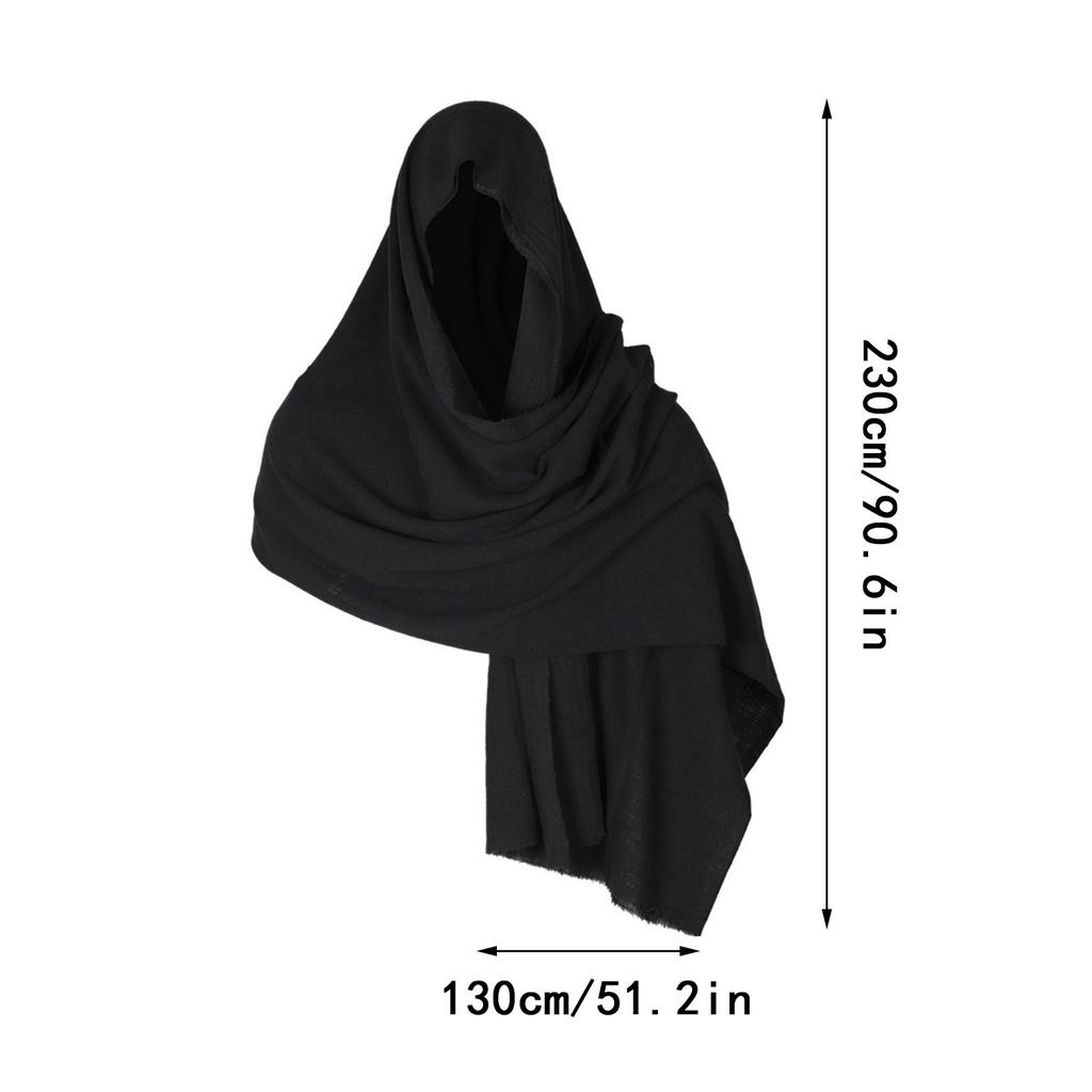 Medieval Hood Cloak Scarf Shoulder Cowl Shemagh Tacticals Desert Head Neck Scarf Arab Wrap Medieval Hood Cloak Cosplay Costume