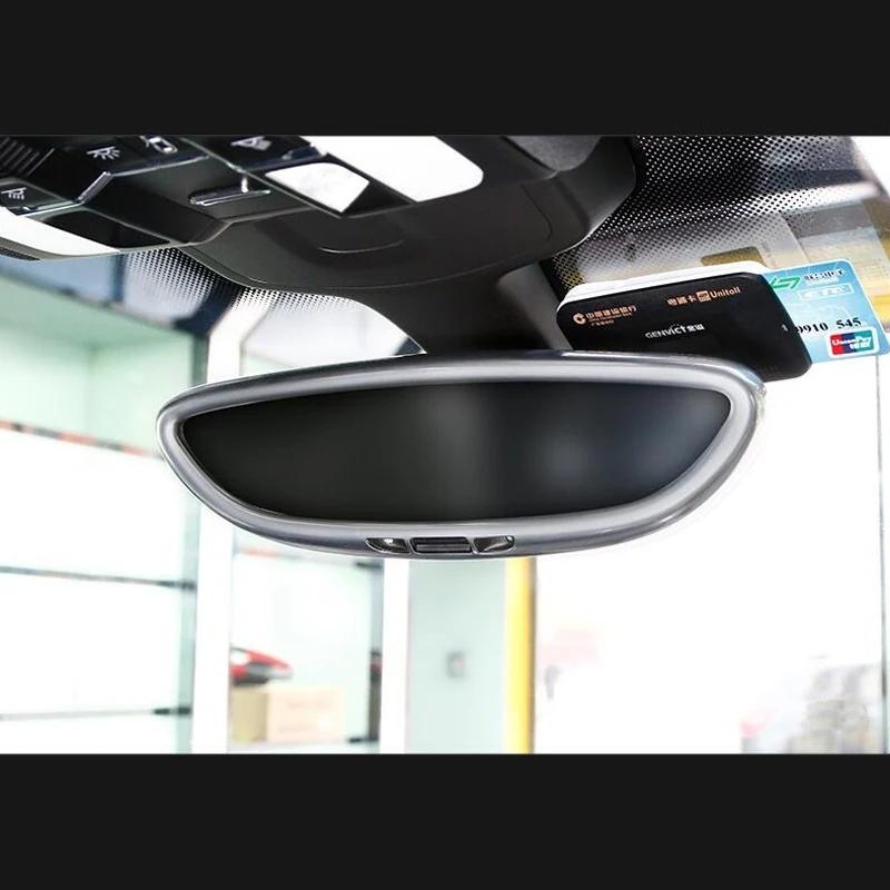 Car-Styling Rearview Mirror Decorative Cover Frame For Porsche Cayenne Macan Panamera Accessories Modified Interior 3D Stickers