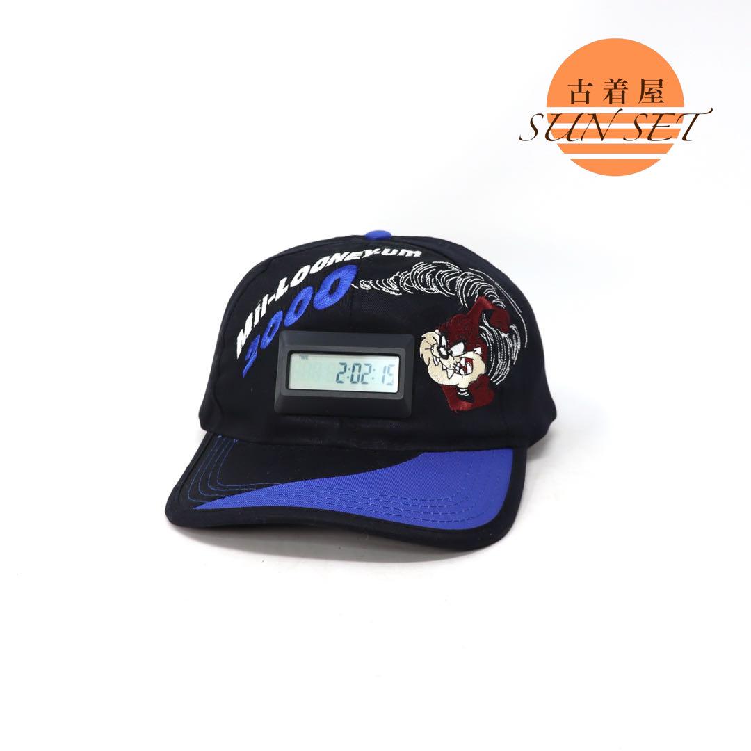 

[USED] Vintage Looney Tunes Taz Rare Watch Embroidered Cap Black