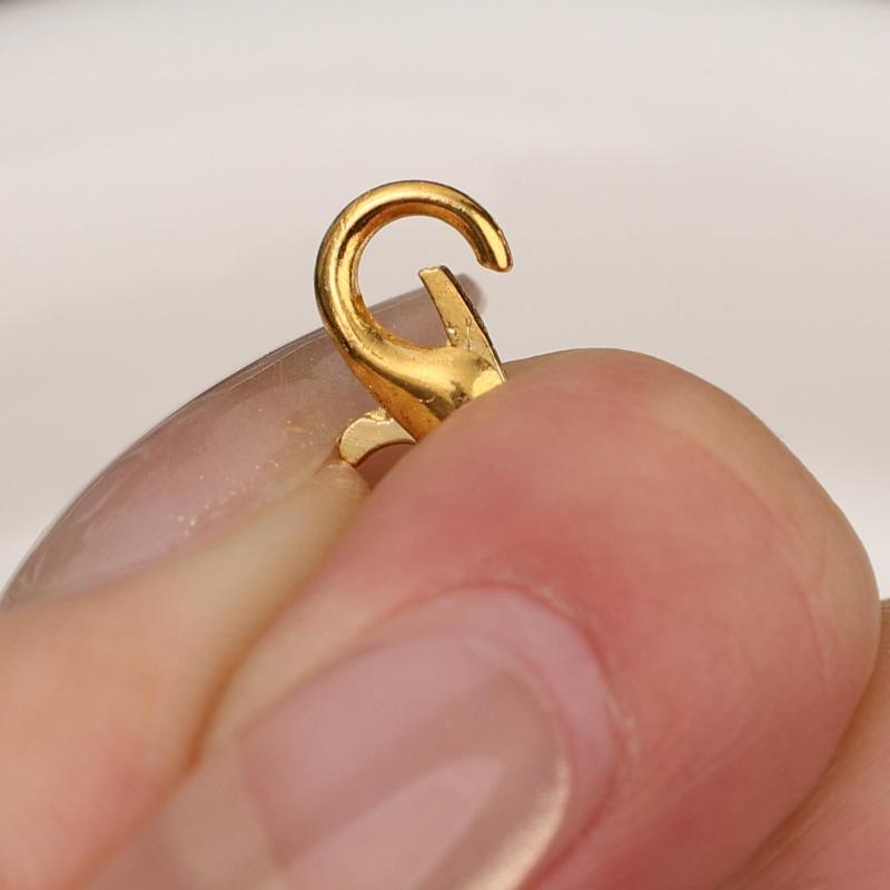 50pcs Metal Double Head Lobster Clasp Extension Claw Connector Suitable for Necklace Bracelets DIY Jewelry Making Accessories