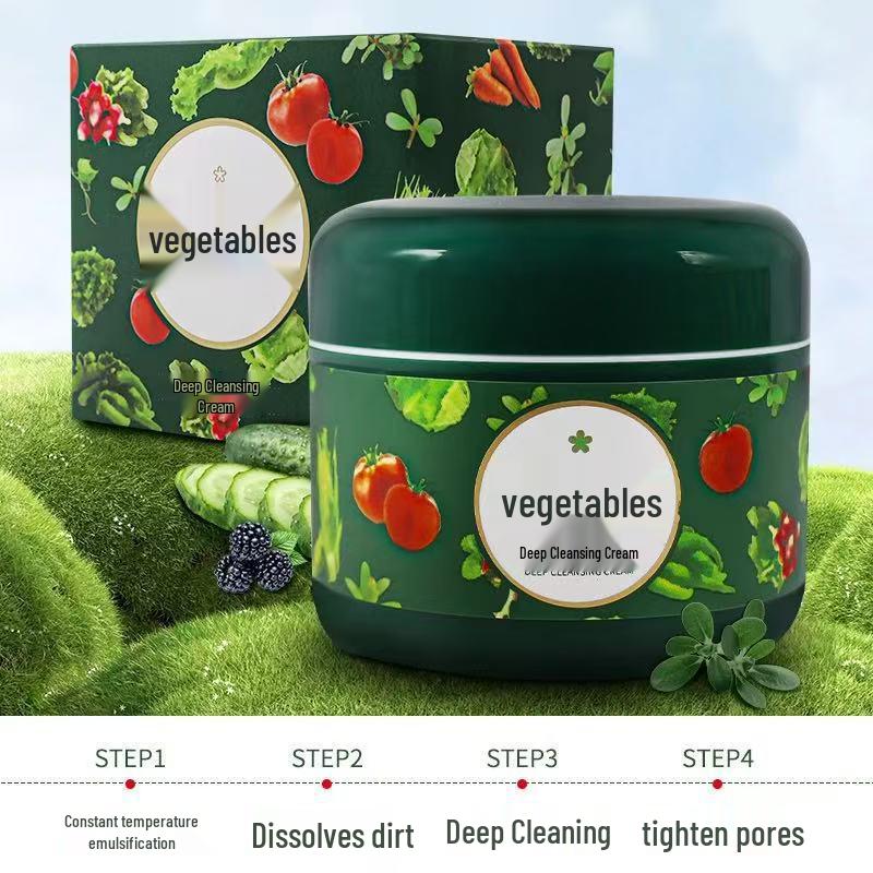 Deep Cleansing Face Cream: Pore Cleanser, Makeup Remover, Oil Control, and Massage Cream.