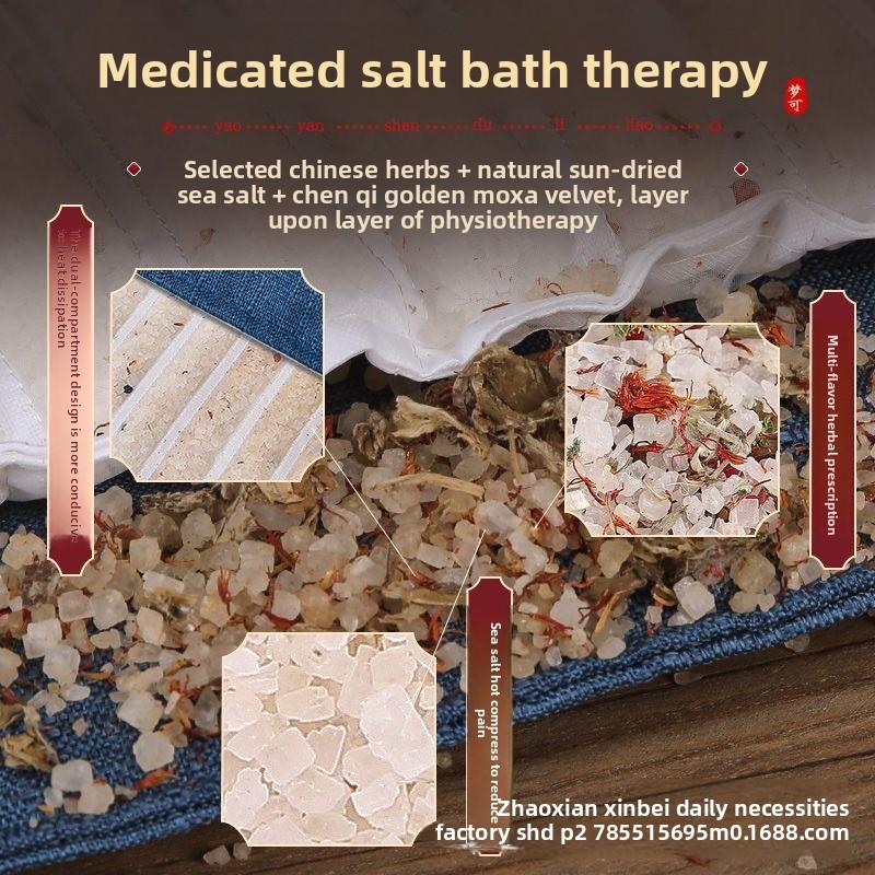 Electric Heating Salt Bag Coarse Sea Salt Hot Compress Hot Compress Home Moxibustion Hot Compress Waist Protection Salt Bag