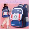 Durable Oxford Fabric Kids Backpack With Reflective Strips For Safety And Comfort