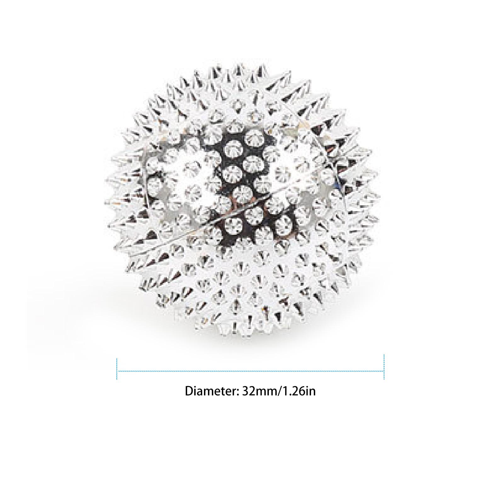 

2PCS Massage Ball with needles Acupressure Active Massager Spiky Hard Massaging Tool for Hand Foot 32mm / 1.26in