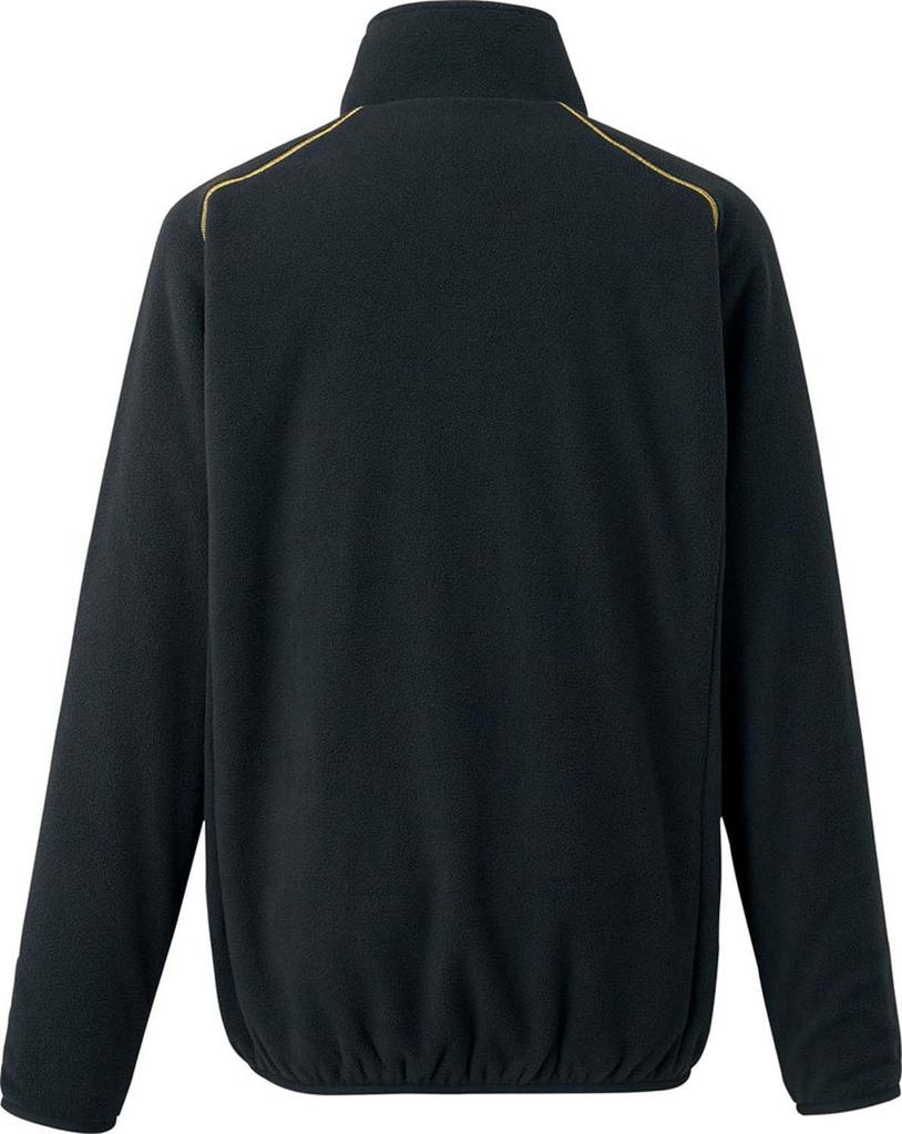 ZETT Baseball Fleece Size O Half-Zip Jacket, Black,