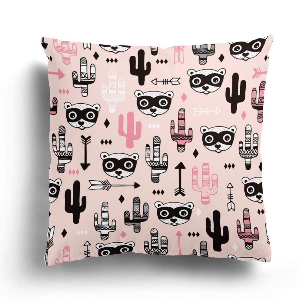 

Украшение дома, наволочка для дивана, кавайная наволочка, индивидуальная наволочка с изображением мультяшного животного, наволочка, чехол для подушки 40x40cm