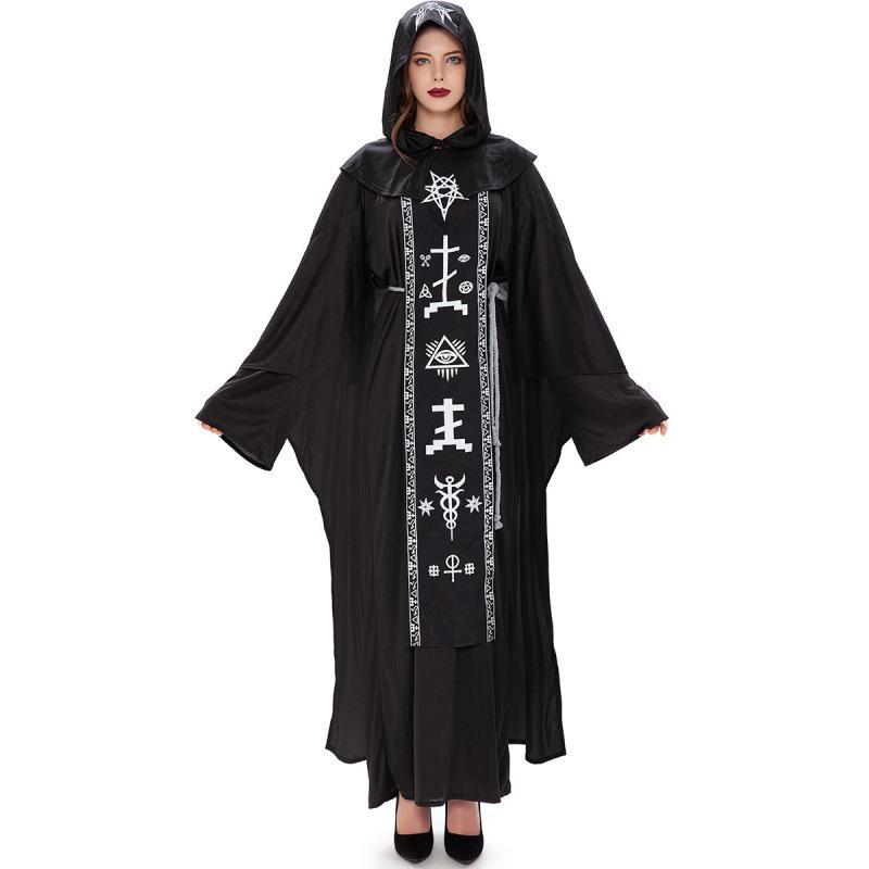 

Хэллоуин, взрослый, костюм мага-вампира, злой костюм мага, мантия мага S