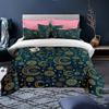 Ramadan Duvet Cover King Queen Religious Themed Quilt Cover Muslim Believer Polyester Bedding Set Pillowcases Brownish Yellow