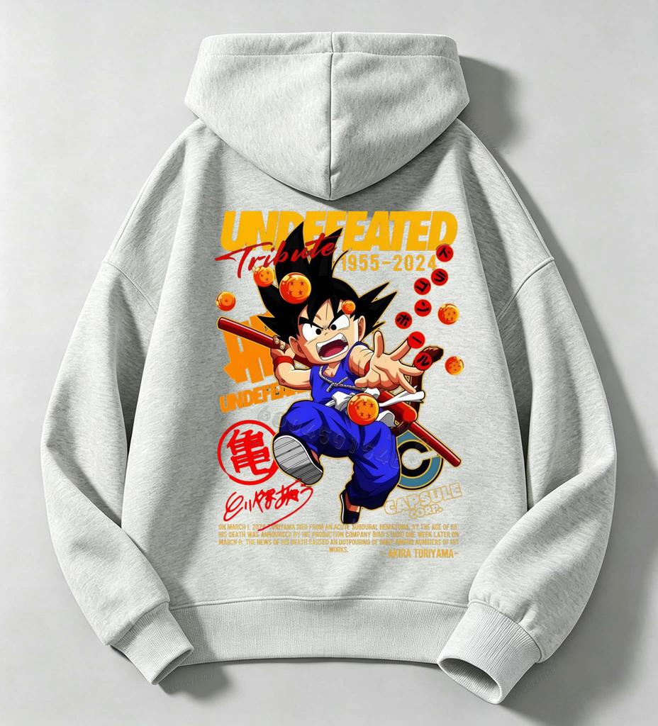 Latest Fall/winter Children's Comfortable Hooded Sweatshirt - Dragon Ball Anime Large-sized Warm Pullover Sweatshirt