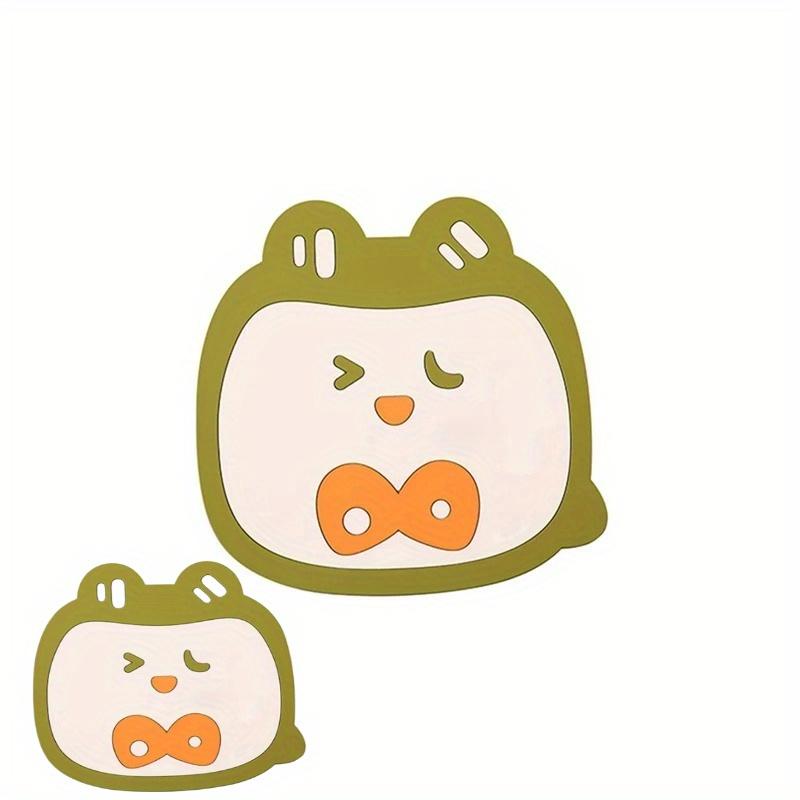 

Набор из 2 мультяшных ПВХ подставок - Прочные, термостойкие, нескользящие и легко моющиеся - Идеально подходят для дома, офиса, вечеринки и фестиваля 2Pcs светло-зеленый