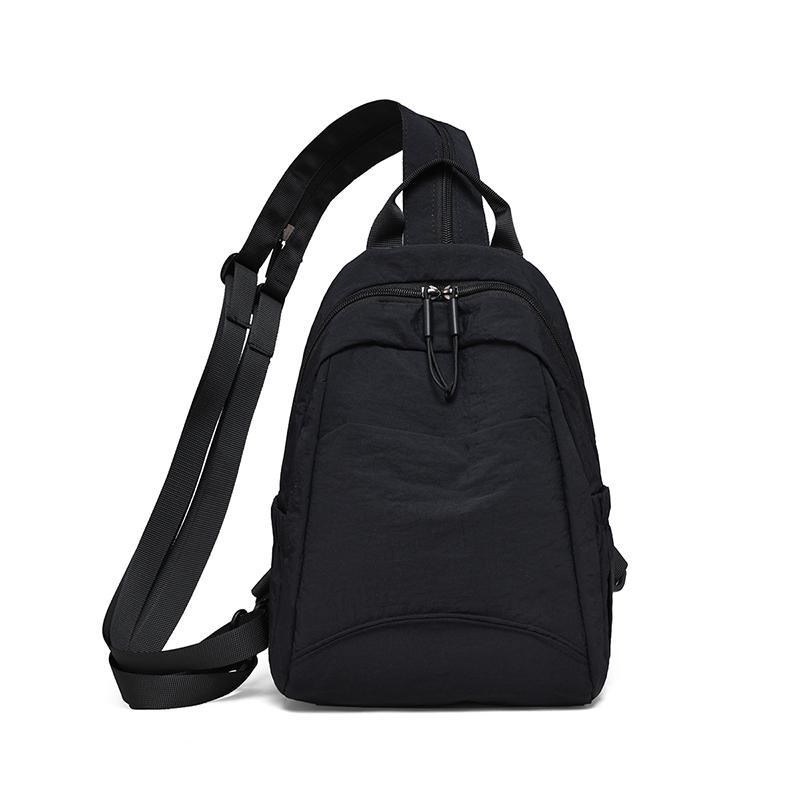 Schoolbag Korean version fashionable solid color simple versatile canvas mini backpack small large capacity commuter travel women's backpack