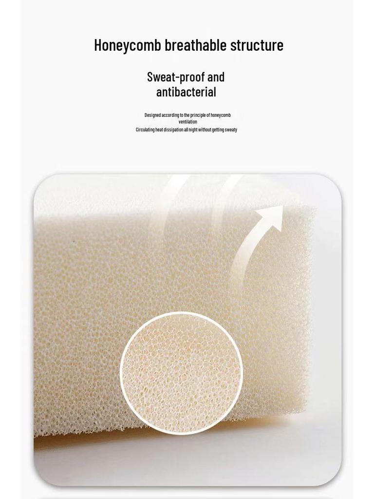 Newborn Anti-Flat Head Silicone Shaping Pillow - Infant Head Correction, Washable Memory Foam, Cotton Cover