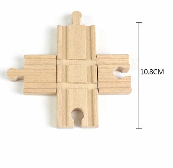 Wooden Train Track Accessories Parking Lot Railway Station Fit for Thomas Biro Multiple Tracks Educational Toys for Children
