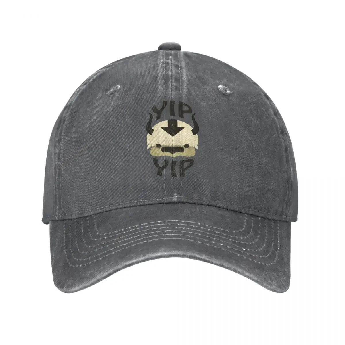 

Vintage Yip Yip Appa The Last Airbender Baseball Caps Unisex Style Distressed Washed Snapback Hat Outdoor Gift Caps Hat One Size
