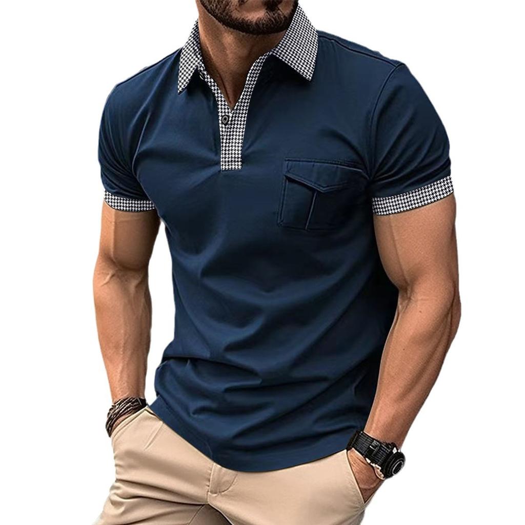 New Men's Short-sleeved Polo Shirts for Spring and Summer