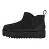 UGG Alina Ultra Mini Platform Round Toe Fashion Comfortable Short Boots Women Boots Black 1166753-BLK
