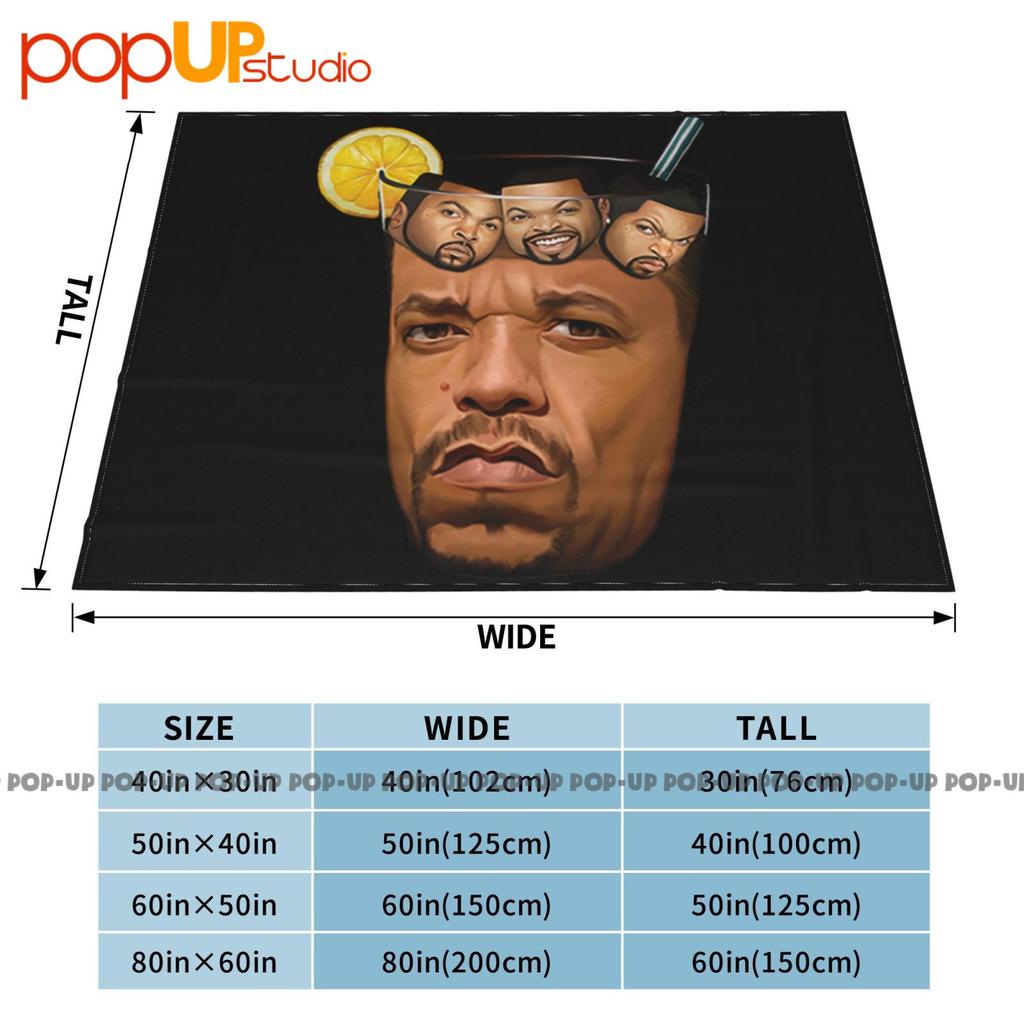 Ice Cubes In Ice T Drink Parody Ultra-Soft Blanket Quilt Winter Sofa Cover Bed Covers