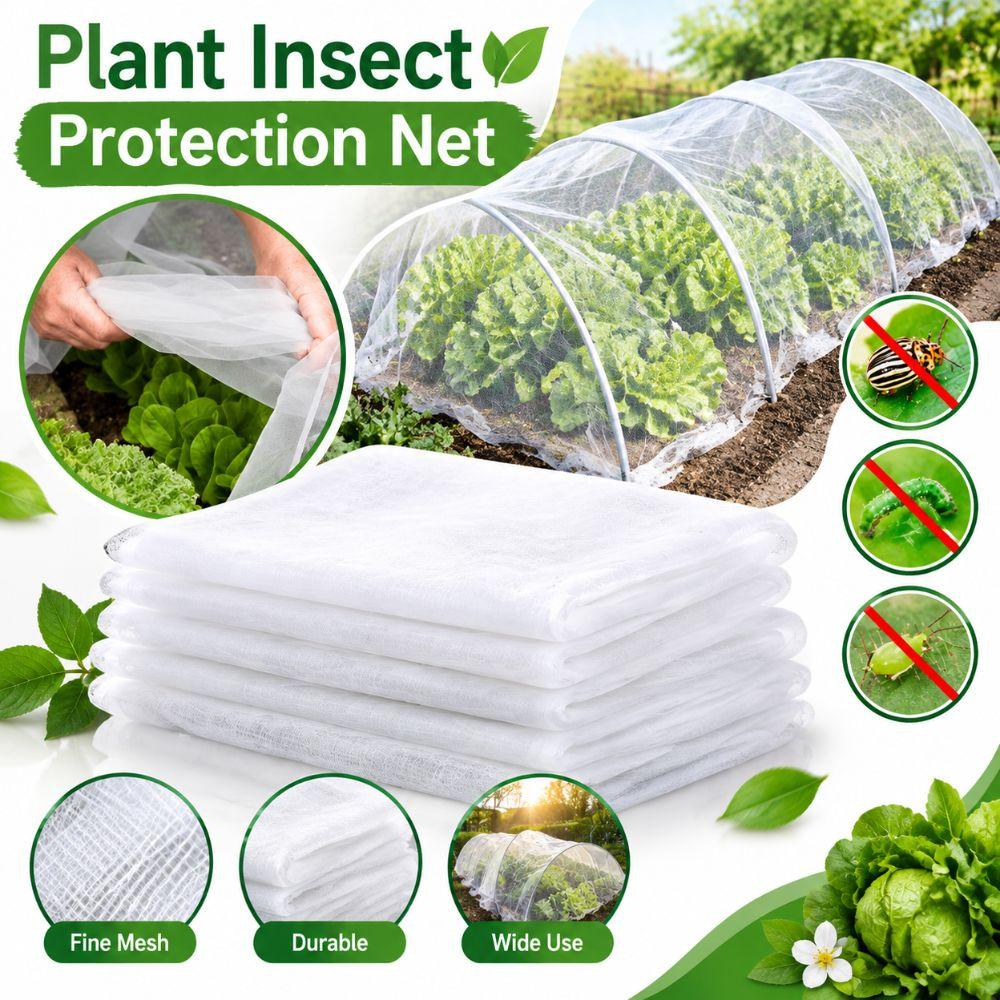 Breathable Plant Protection Netting Transparent Vegetable Mesh Cover Garden Insect Net Fruit Tree