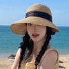 Wide Brim Woman's Straw Hat UV Protection Straw Sun Hat Handmade Sun Protection Cap  Summer