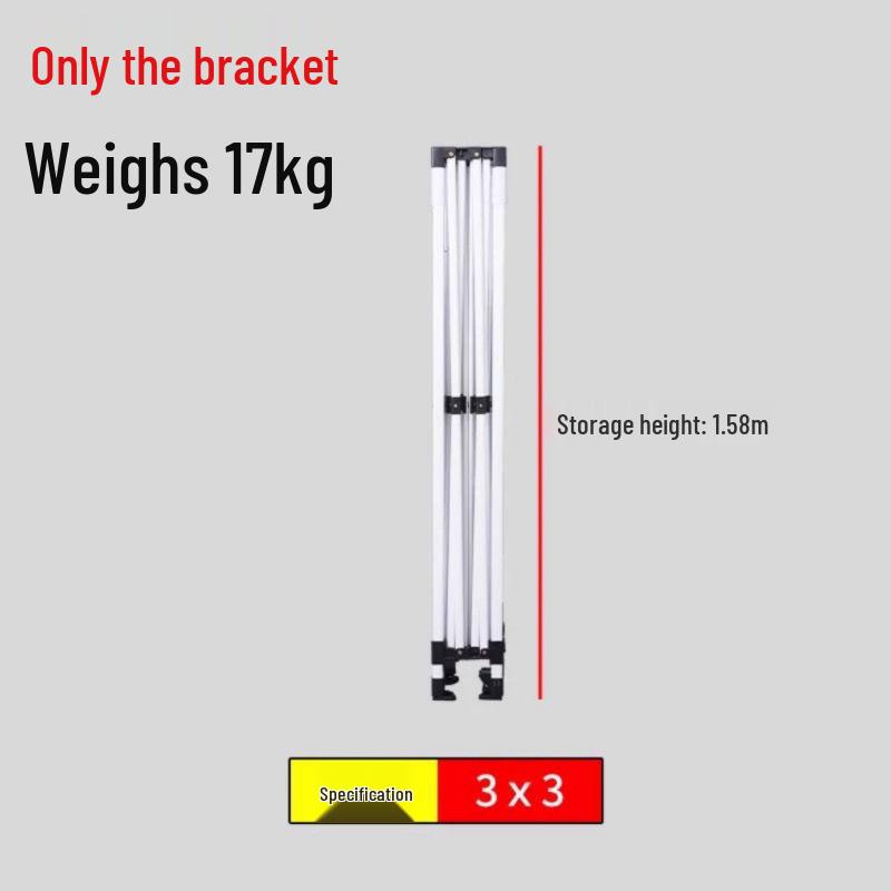 Four-Legged Square Telescopic Outdoor Tent and Sunshade Frame Umbrella.