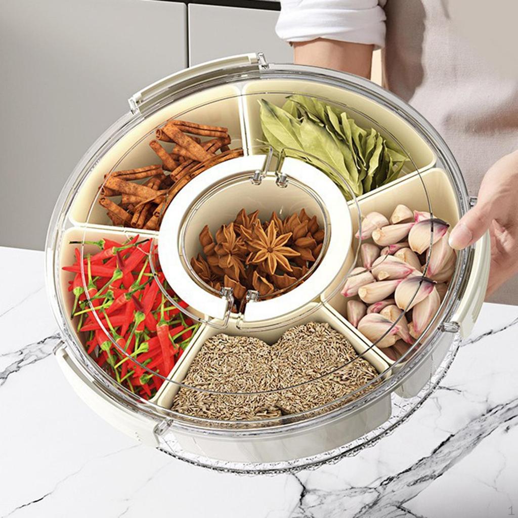 Divider Dried Fruit Dish Nuts Tray Appetizer Serving for