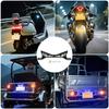 12V Motorcycle License Plate Tail Light Modified Decorative Atmosphere Lamp LED Devil Eye Strobe Single Lights Universal