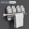 Foldable Wall-Mounted Bathroom Shoe Rack with Drainable Design