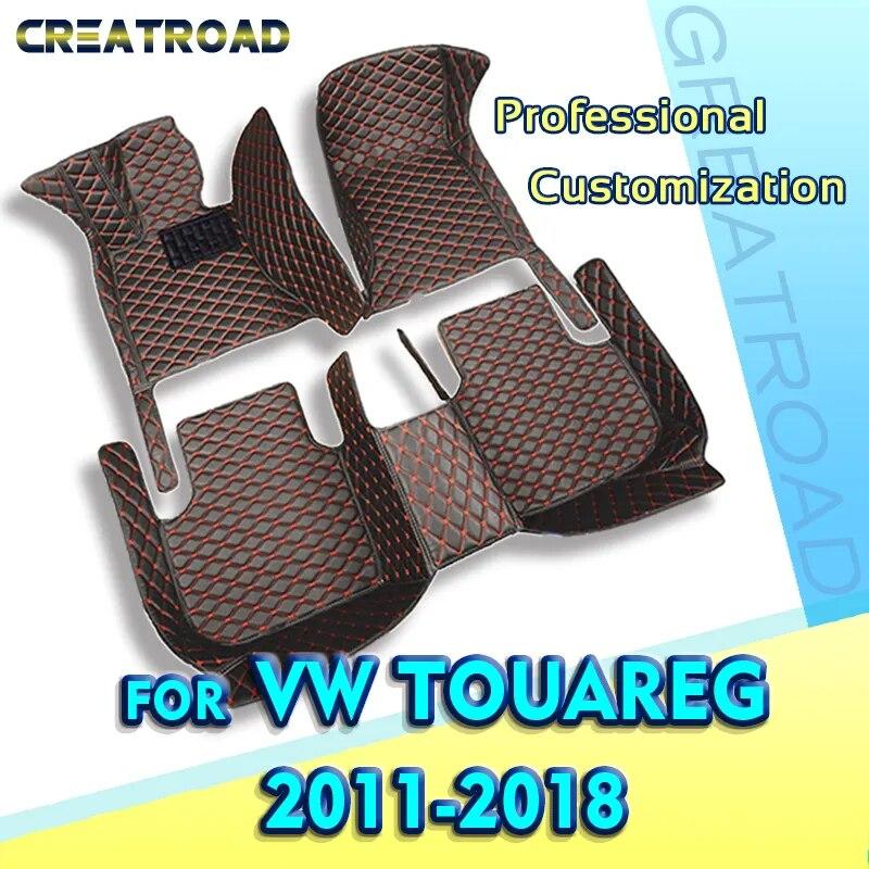 

Автомобильные коврики для VW Volkswagen Touareg 2011 2012 2013 2014 2015 2016 2017 2018 пользовательские автомобильные подушечки для ног аксессуары для интерьера