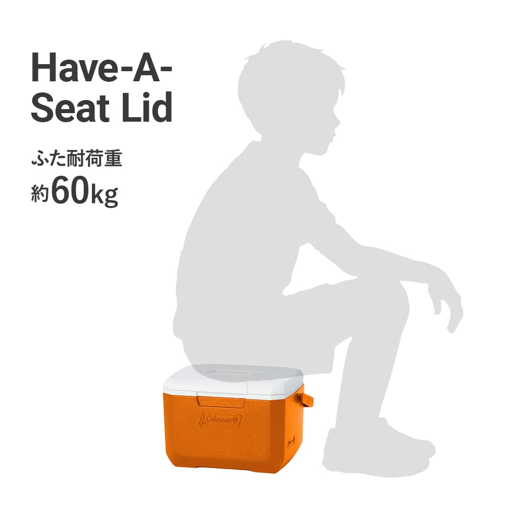 Coleman Take 6 Cooler Box Ideal for sports cherry blossom club packed and outdoor Features strong durable and excellent heat (Orange) fishing, days,