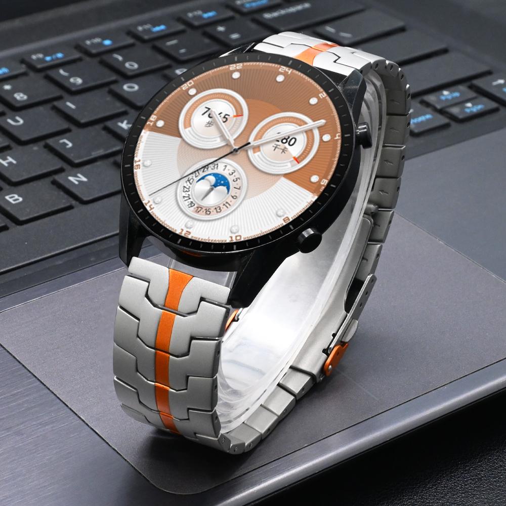 MEN Titanium Wristband for Samsung Galaxy Watch 7 6 Classic 5 PRO Luxury 20mm 22mm Strap for Huawei Watch 4/4 Pro GT 5 4 3 46mm