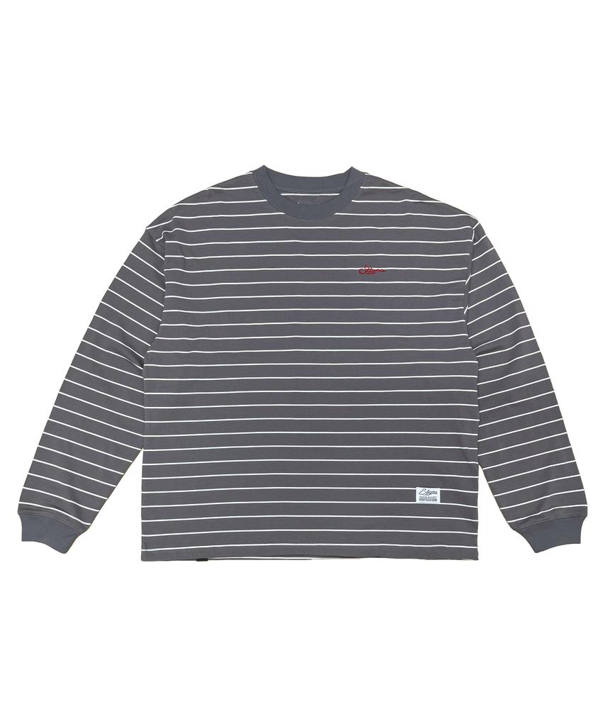 STIGMA Stripe Long Sleeves Gray