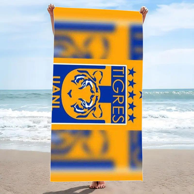 Tigres uanl Print Beach Towel, Large Soft Quick Dry Towel for Beach Camping Swimming