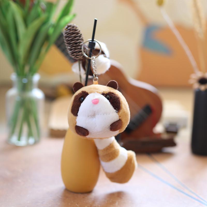 Cute Cute Little Raccoon Pendant Plush Toy Doll Little Panda Bag Hanging Keychain Doll Doll