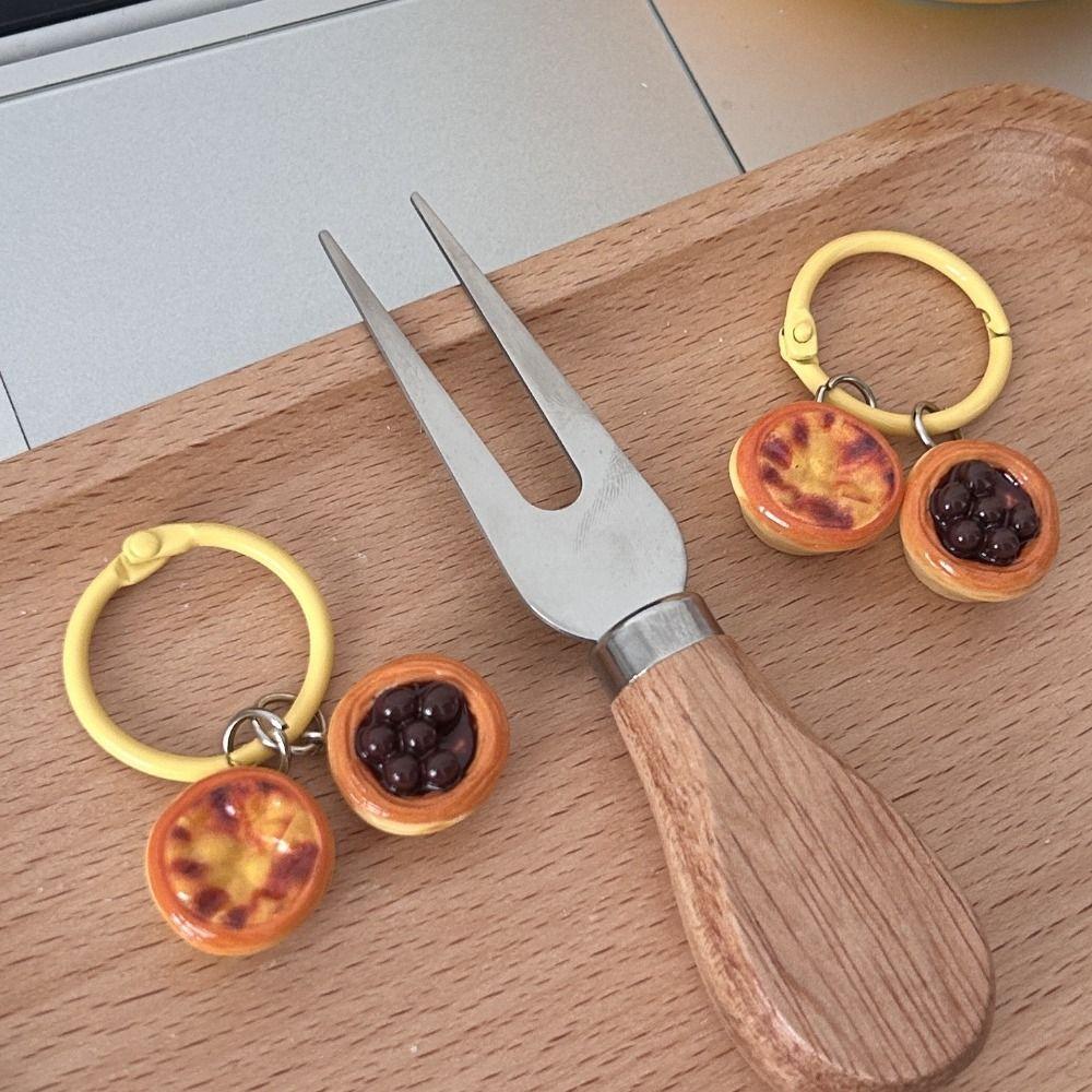 

Подвеска в виде шоколадного боба Pastel De Nata из смолы, сумка для гамбургера, подвесная пара Style A