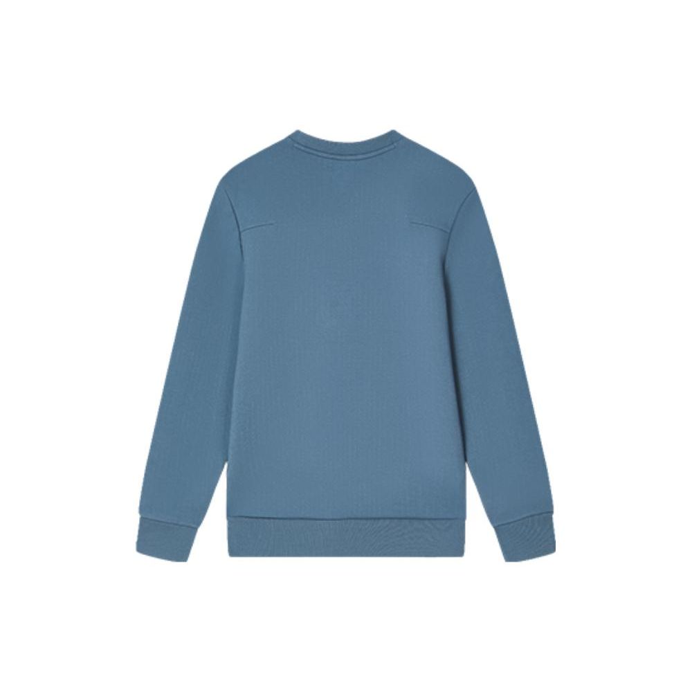 Fila Solid Color Crew Neck Pullover Sweatshirt Men Tops Midnight-Blue F11M342202F-BU