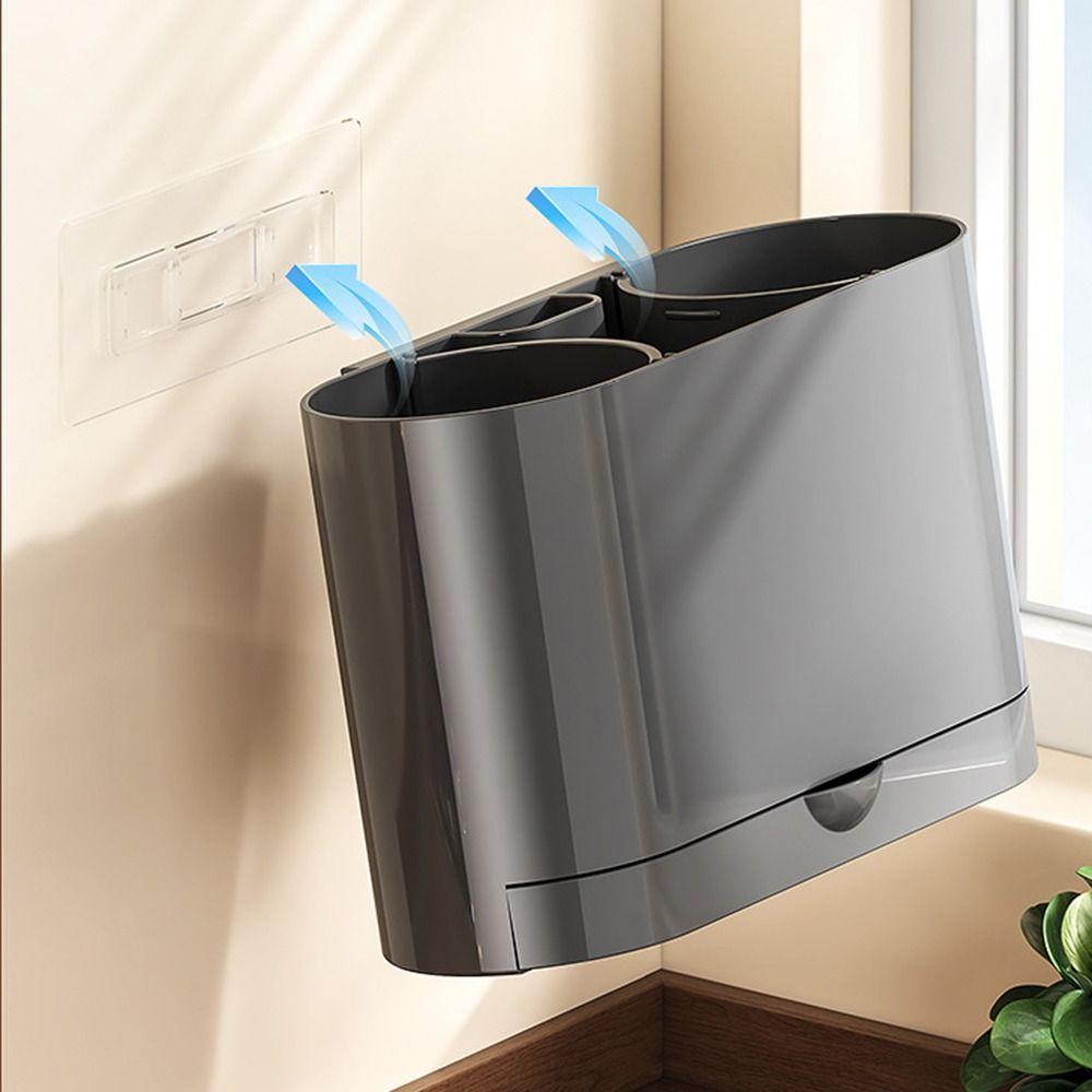Drainage Hanging Chopsticks Cage with Water Tray Kitchen Utensil Holder Chopstick Drain Box
